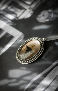 La Dame Blanche - Collier en quartz fumé et argent