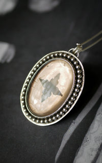 La Dame Blanche - Collier en quartz fumé et argent