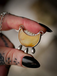 Blessing - Collier en agate iris et argent
