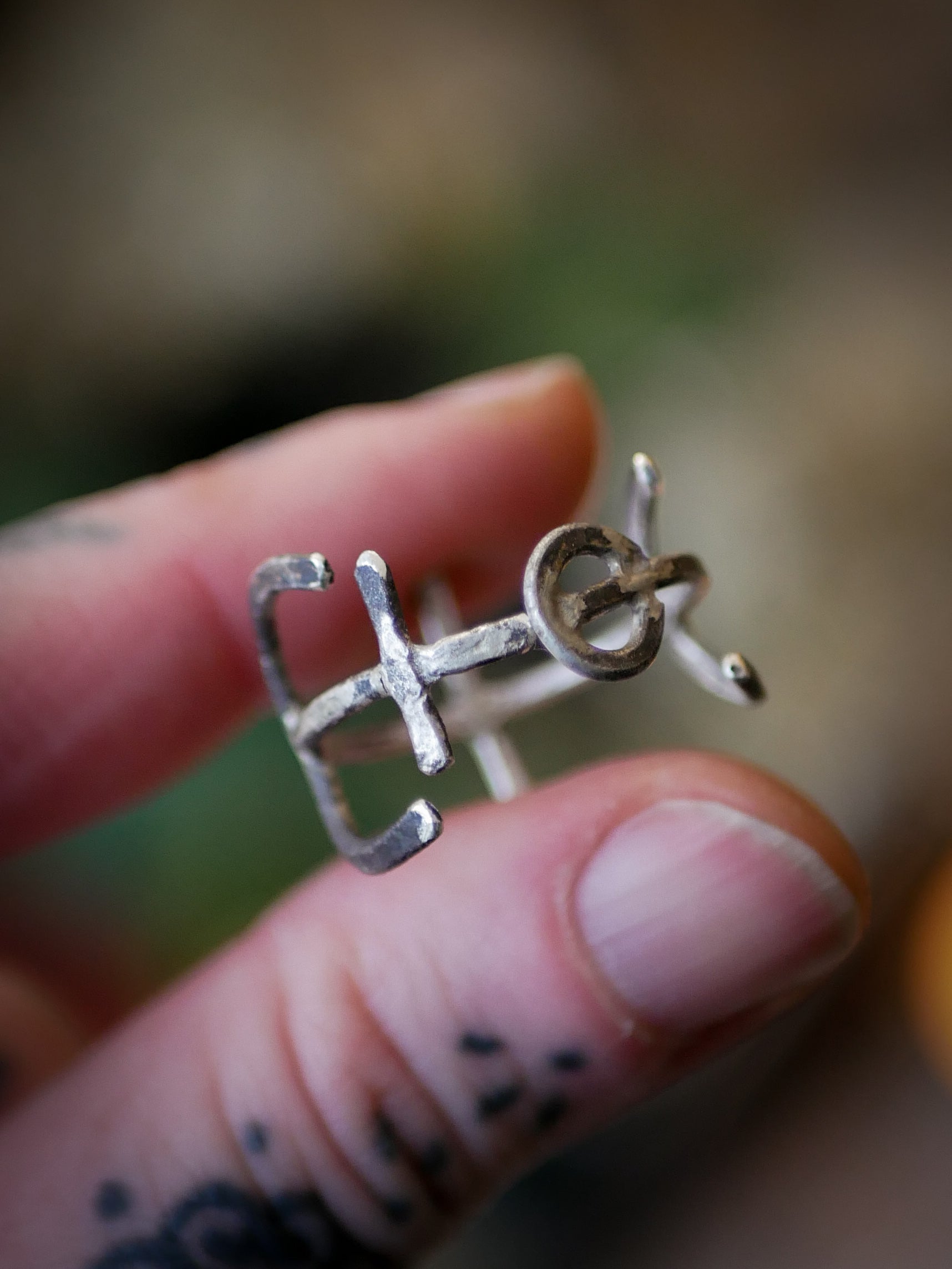 Protection - Bague forgée en argent