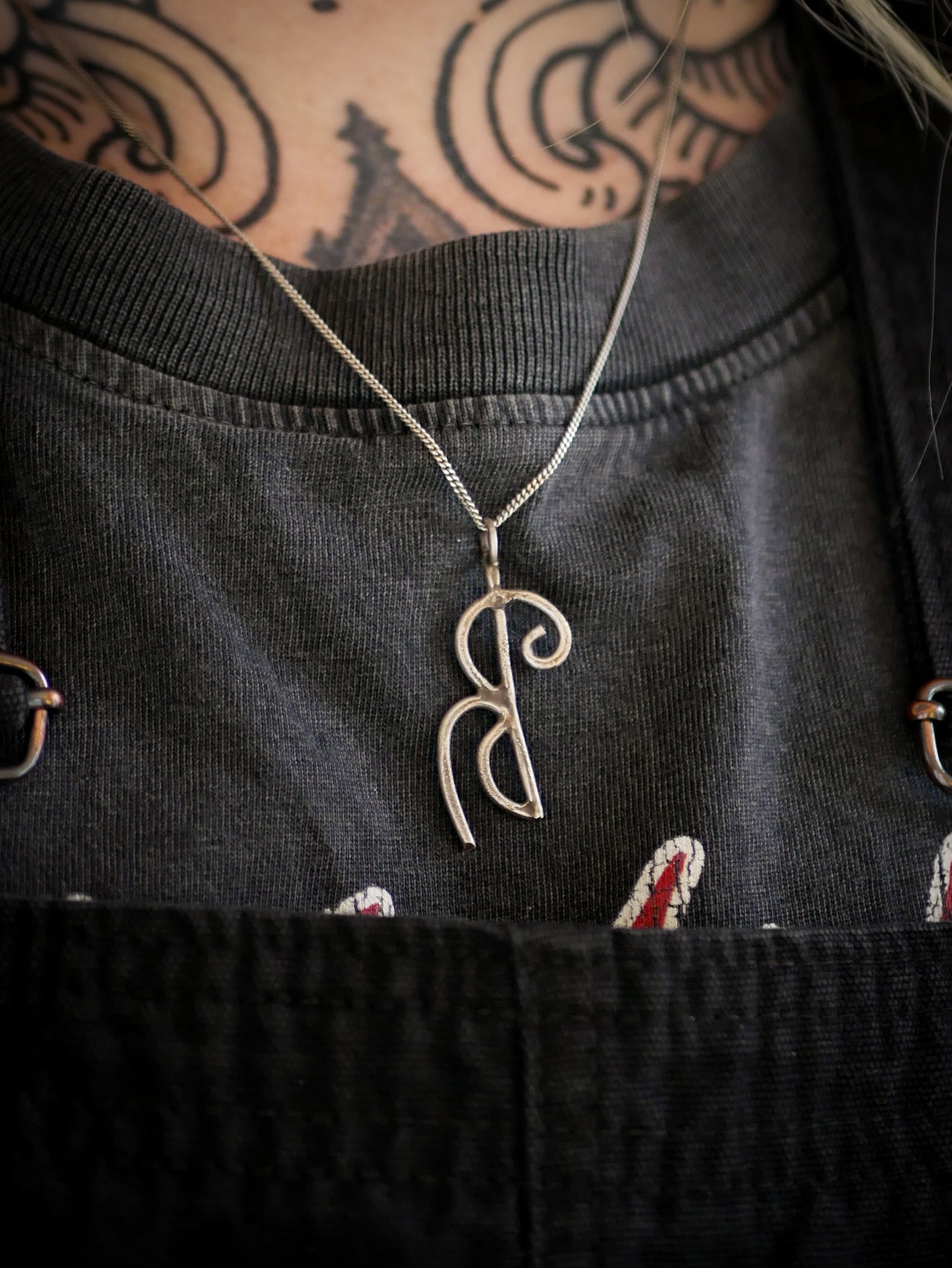 Magie Verte - Collier forgé en argent