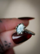 L'Occhio della Pizia - Anello in labradorite sfaccettata e argento