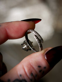 L'Occhio della Pizia - Anello in labradorite sfaccettata e argento