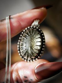 L'Esprit des Douves - Collier en argent et améthyste verte (prasiolite)