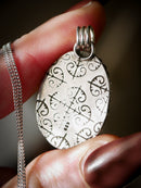 L'Esprit des Douves - Collier en argent et améthyste verte (prasiolite)