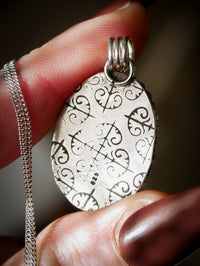 L'Esprit des Douves - Collier en argent et améthyste verte (prasiolite)