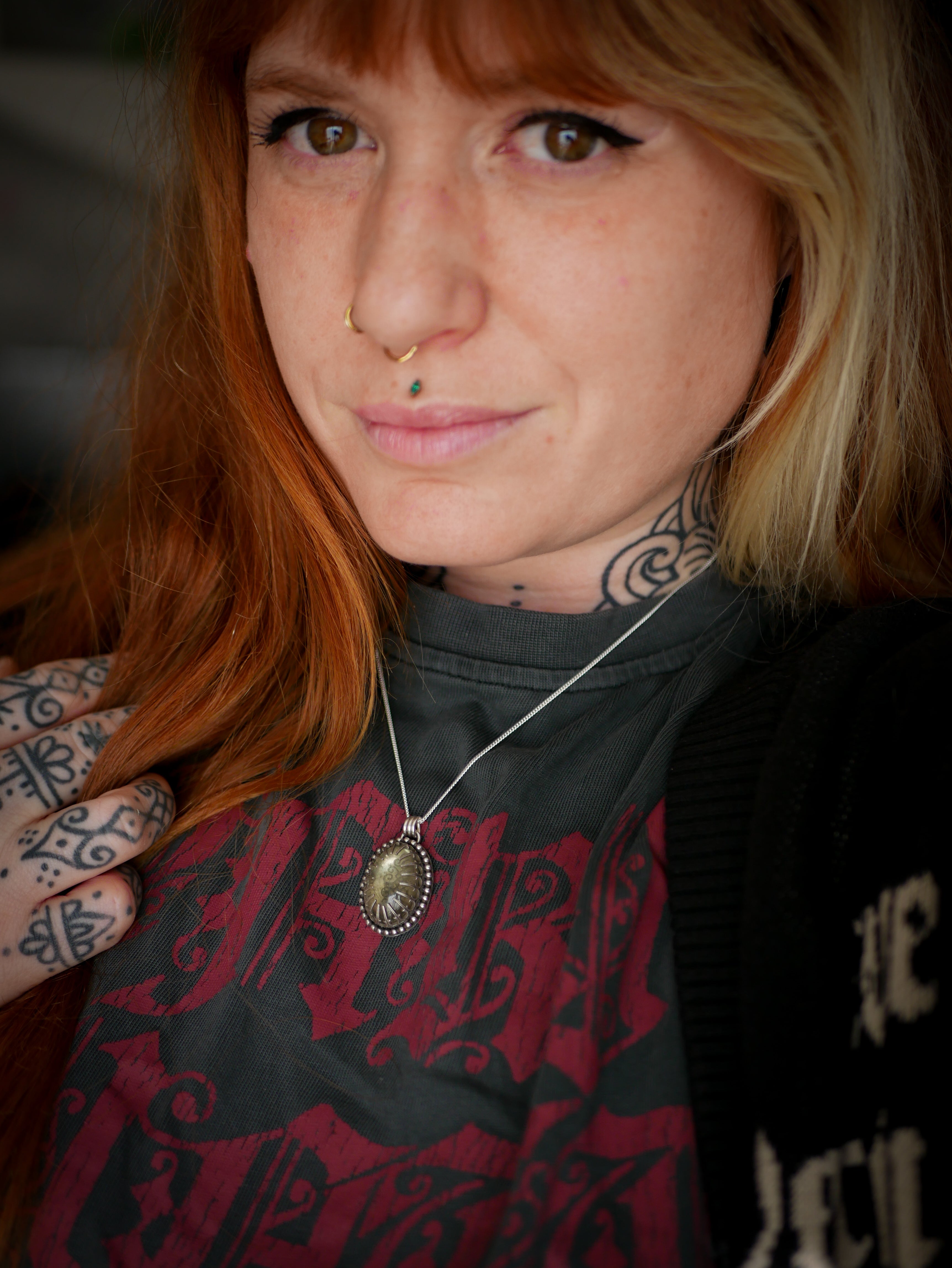 L'Esprit des Douves - Collier en argent et améthyste verte (prasiolite)