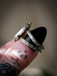 Fae - Opale de Lightning Ridge et quartz clair, argent