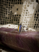 Fae - Opale de Lightning Ridge et quartz clair, argent