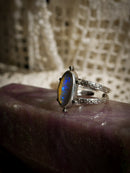 Fae - Opale de Lightning Ridge et quartz clair, argent