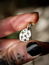 Starseed - Collier en opale de Lightning Ridge et quartz clair, argent