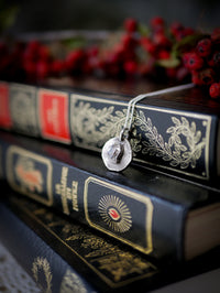 The Shepherd's Star - Collana bifacciale in diamante Herkimer e argento, stella coniata