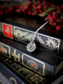 The Shepherd's Star - Collana bifacciale in diamante Herkimer e argento, stella coniata