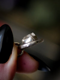 The Shepherd's Star - Collana bifacciale in diamante Herkimer e argento, stella coniata