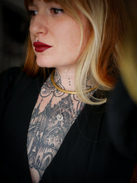 The Shepherd's Star - Collana bifacciale in diamante Herkimer e argento, stella coniata