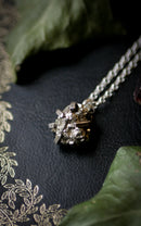 Il Tesoro del Troll - Collana realizzata con pepite di pirite grezza e argento