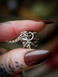 Il Tesoro del Troll - Collana realizzata con pepite di pirite grezza e argento