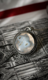 Ecclesia - Collana gotica in quarzo solare e argento