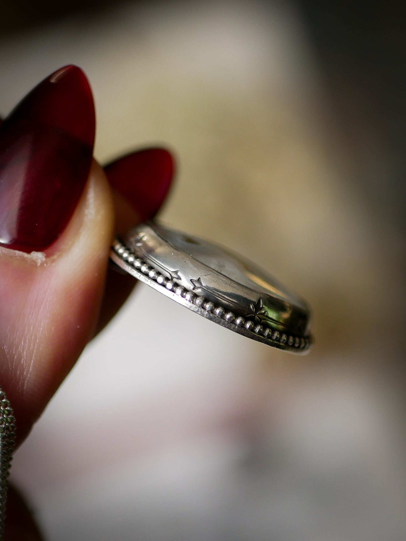 Ecclesia - Collana gotica in quarzo solare e argento