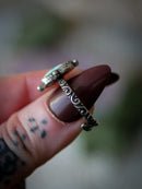 Divination - Bague en turquoise Golden Hill et argent