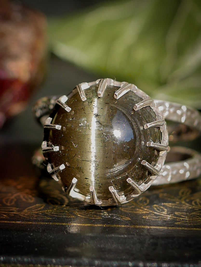 La Medium - Bague en scapolite et argent