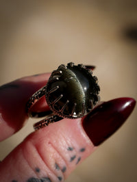 La Medium - Bague en scapolite et argent