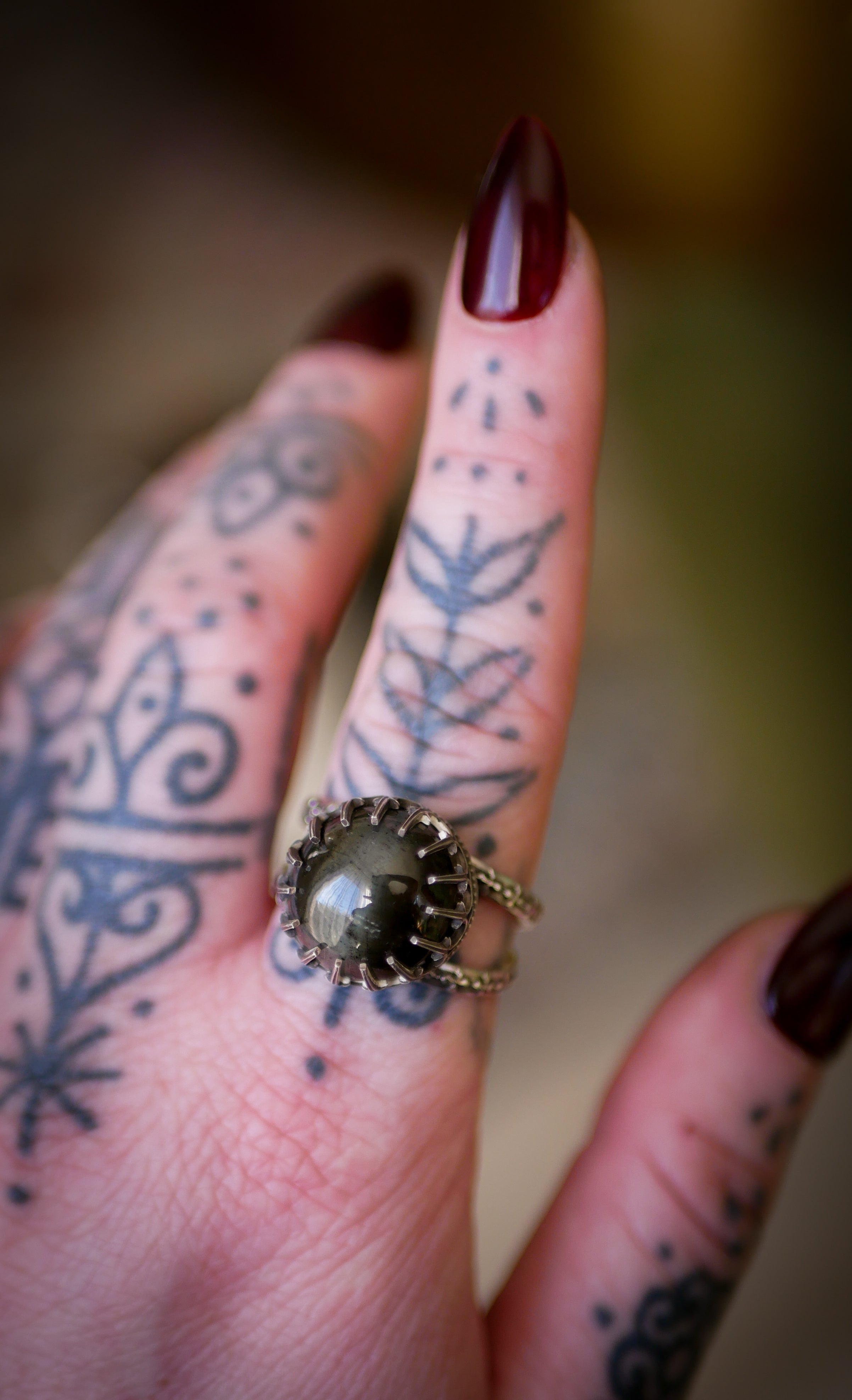 La Medium - Bague en scapolite et argent