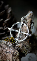 La Croix Solaire - Collier forgé en argent