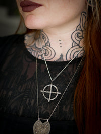 La Croix Solaire - Collier forgé en argent