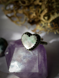 Vénus - Bague en nacre de Tahiti et argent