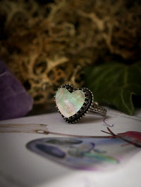 Vénus - Bague en nacre de Tahiti et argent