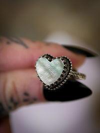 Vénus - Bague en nacre de Tahiti et argent