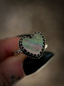 Vénus - Bague en nacre de Tahiti et argent