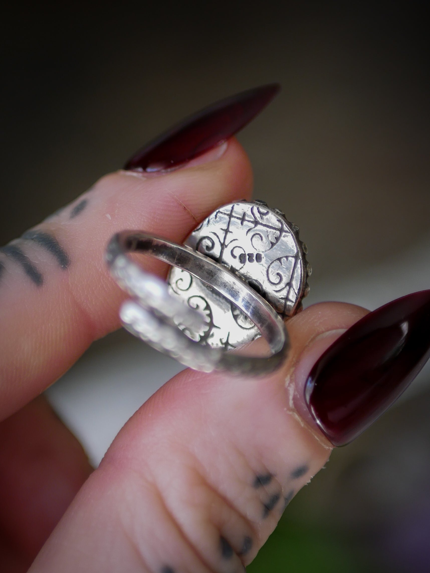 L'Arcane - Bague en cyanite vert menthe facettée et argent