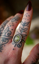 L'Arcane - Bague en cyanite vert menthe facettée et argent
