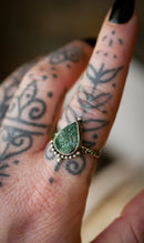 L'Esprit des Sous-Bois - Bague en malachite druse et argent