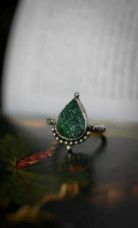 L'Esprit des Sous-Bois - Bague en malachite druse et argent