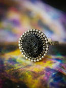 Bétyle - Bague en argent et tectite