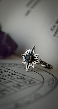 Starseed - Bague en labradorite bleue et argent