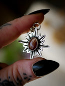 Vasudhārā - Pendentif en quartz rutile "poils de lapin" et argent