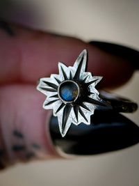 Starseed - Bague en labradorite bleue et argent