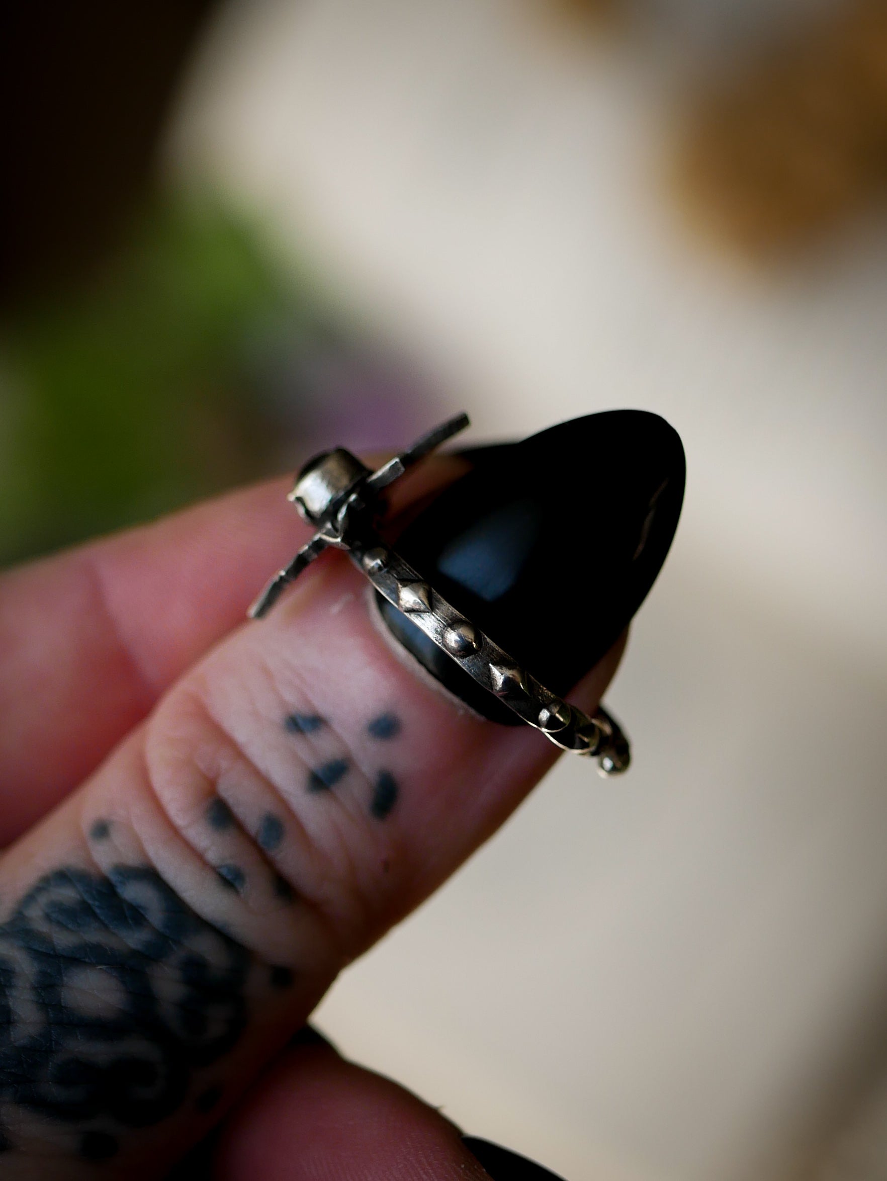 Starseed - Bague en labradorite bleue et argent