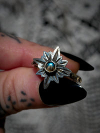 Starseed - Bague en labradorite bleue et argent