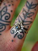 Starseed - Bague en labradorite bleue et argent