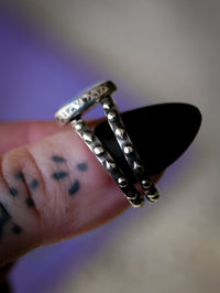 Cieux - Bague en opale de Lightning Ridge et quartz clair, argent