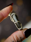 [Réservé] Fortuna - Pendentif en fossile d'ammonite et argent