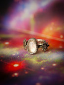 Asteria - Bague en quartz rose diopside facetté et argent