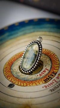 [Réservé] Hereticus - Pendentif en prehnite et argent