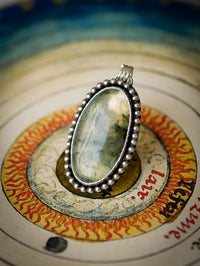 [Réservé] Hereticus - Pendentif en prehnite et argent