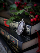 Hereticus - Pendentif en quartz rutile brun et argent